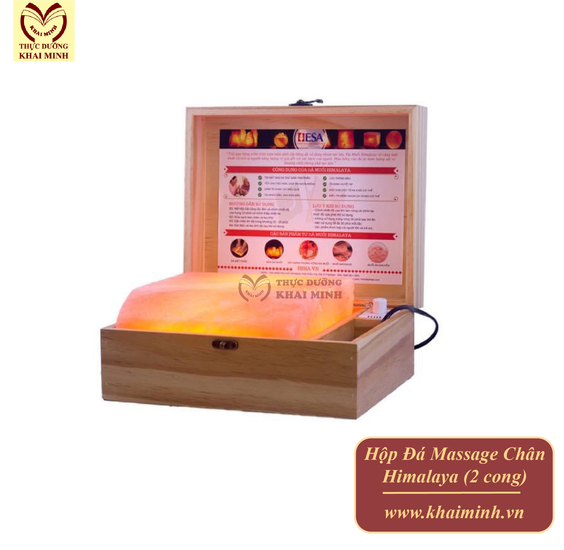 Hộp Đá Massage Chân Himalaya (2 cong)