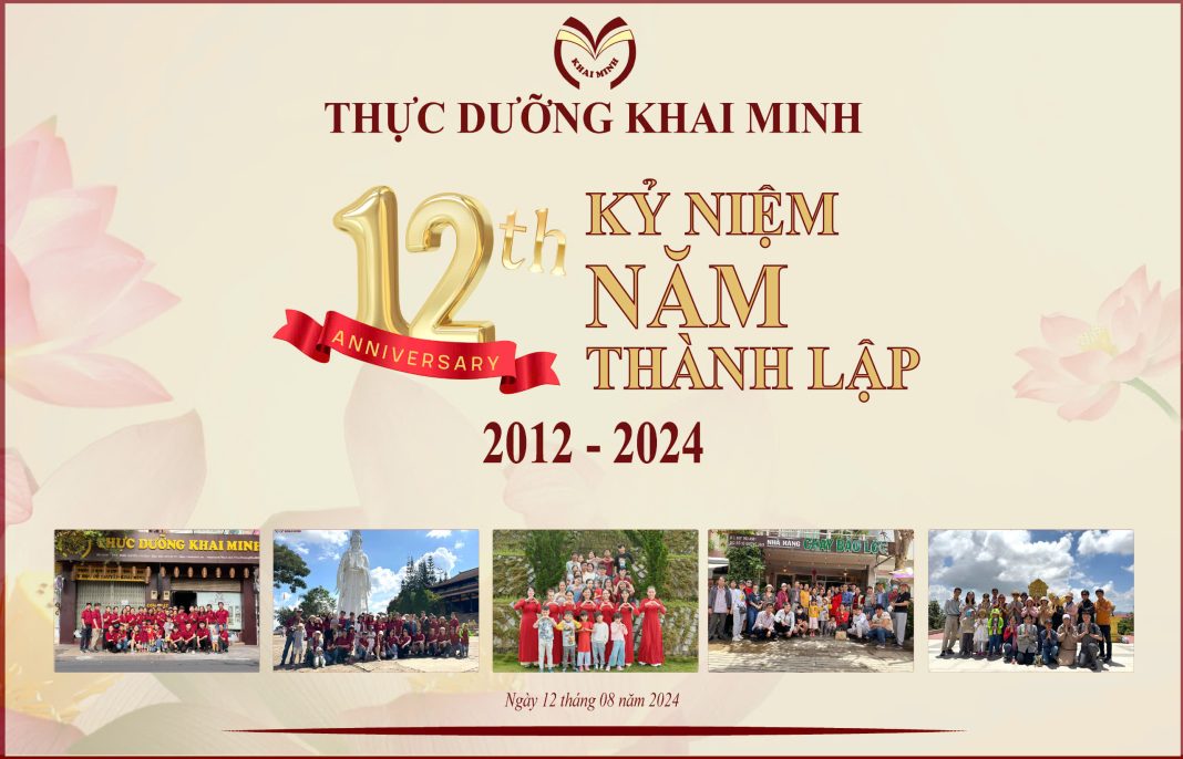 kỶ NIỆM 12 NĂM THÀNH LẬP KHAI MINH kỶ NIỆM 12 NĂM THÀNH LẬP KHAI MINH